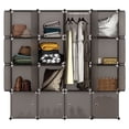 thumbnail image 2 of O'Force Storage Cube Organizer Plastic Cube Shelving Drawer Unit, DIY Modular Bookcase Closet System Cabinet with Hanger and Doors for Clothes, Shoes, Toys, 2 of 10