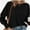 Black, variant on Women's Autumn Fashion T-shirt Round neck Casual Basic T-shirt Top Shirt