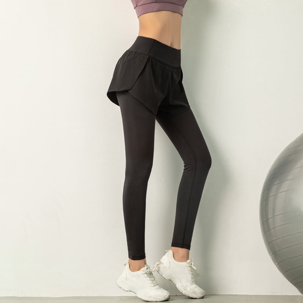 Womens High Waist Seamless Leggings Pocket Fitness Running Yoga Pants Trousers 