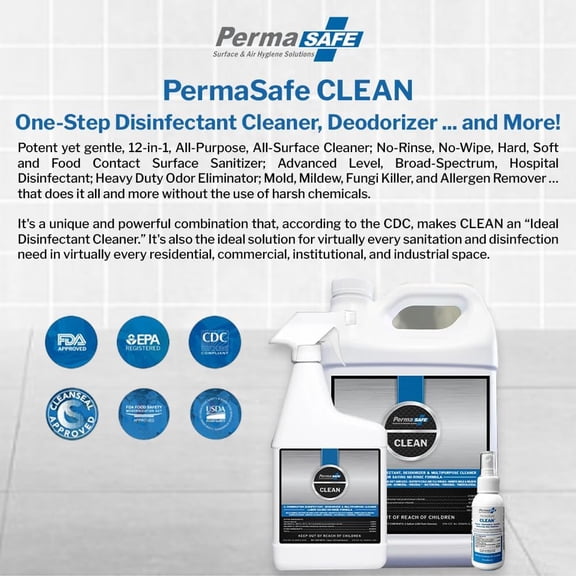 PermaSafe CLEAN, All-Purpose Hospital Disinfectant Cleaner