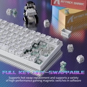 ATTACK SHARK R82 HE Wired 75% Gaming Keyboard with C05ULTRA LED Cable