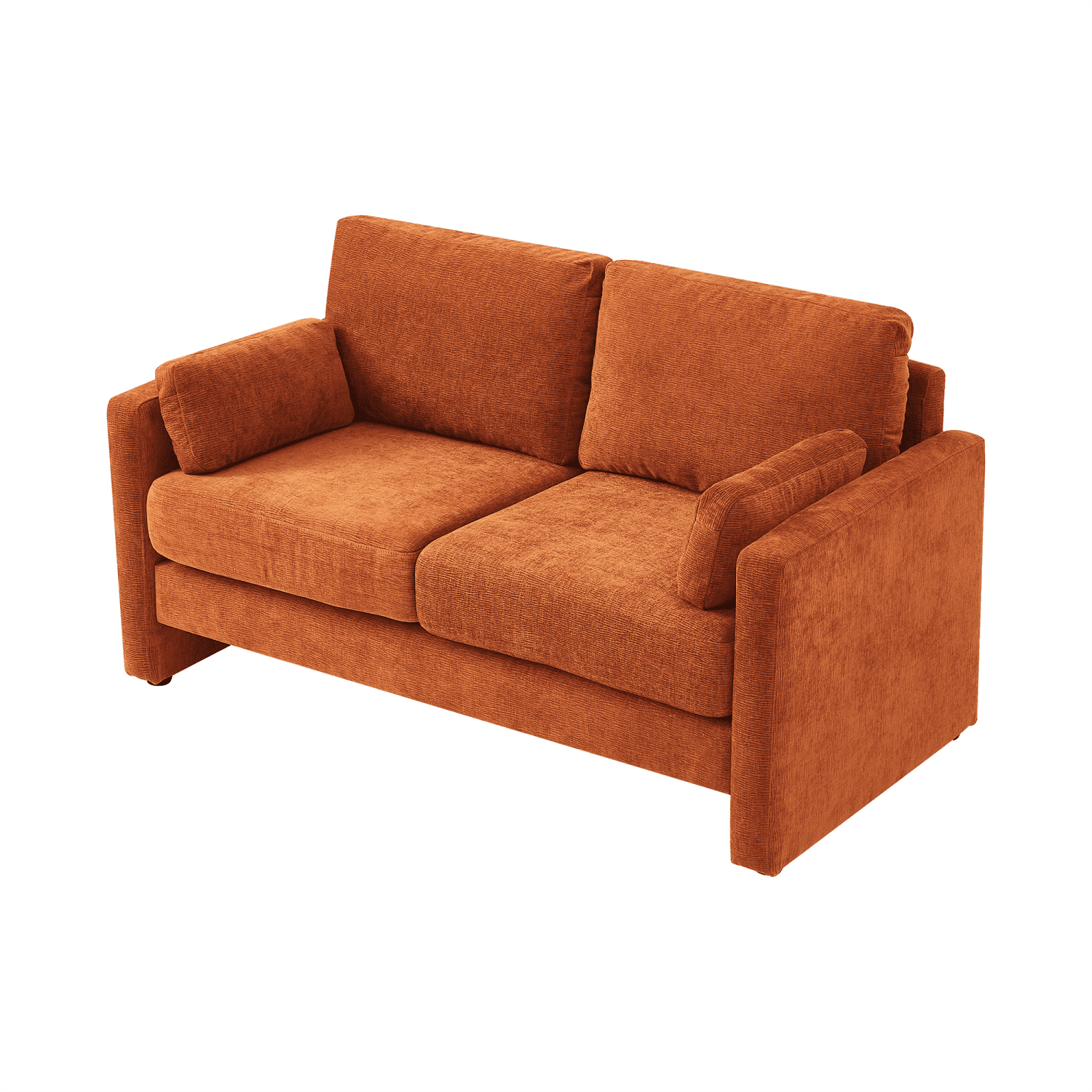 Gewnee 58.66'' Modern LoveSeat, 2-seat Chenille sofa Mid Century for Living Room and Small Spaces,