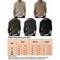 thumbnail image 2 of LUXUR Men Buttons Pullover Casual Work Sweater Beige 2XL, 2 of 3