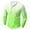 Green, variant on Aueoeo Men's Plus Size Sweatshirts Gradient Color Long Sleeve Tee Shirts Button Crew Neck Workout Outdoors T Shirts L