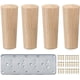 thumbnail image 1 of Patas de muebles de madera Rectas Sailing 5 pulgadas 4 Piezas, 1 of 5