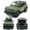 Green, variant on 2-Door Convertible Bronco Model Car 1/36 Scale Diecast Toy Cars Metal Children’s Die-cast Vehicles, Pull Back Doors Open, Black Rim, Mens Collection, Kids Toys for Boys Gifts, Cake Topper, green