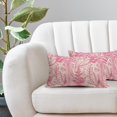 thumbnail image 5 of Hot Pink Plant Lumbar Pillow Covers 12X20 Inch Herbs Botanical Fern Vintage Leaves Floral Decorative Pillow Cases Set of 2 Throw Pillows Farmhouse Home Decor for Sofa Couch Cushion Outdoor, 5 of 6