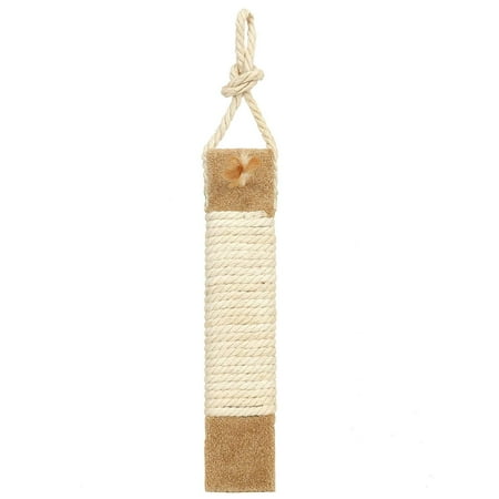 Ware Kitty Cactus Post - Carpeted Kitty Scratch Surface Door Hanger Post, 19-Inch, Premium Carpeted Hanging Scratch Surface with Pom Pom Toy that Your Cat Will Love! By Ware Manufacturing