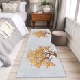 thumbnail image 4 of 2'x6' Rug Runners for Hallways Kitchen, Orange Red Tree Non Slip Entryway Beside Floor Carpet Runner, Pastoral Botanical Farmhouse Washable Laundry Room Bedroom Throw Rugs Mat for Family Pet, 4 of 8