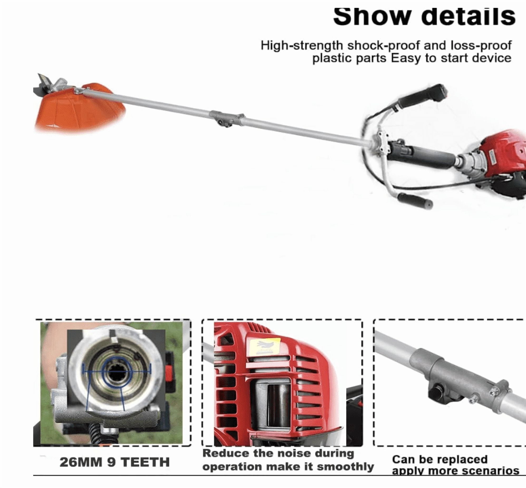 GX50 brush cutter 7 in 1 lawn mower pruner 4 stroke hedge trimmer saw chain weed eater grass cutter saw