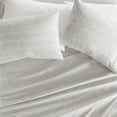 thumbnail image 4 of Noble Linens 4 Piece Pattern Microfiber Bed Sheets Set, Dashed Lines Light Gray, Cal King, 4 of 8