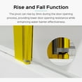 thumbnail image 5 of 43 in. W * 58 in. H Frameless Folding Shower Doors for Bathtub, 1/4" (6mm) Thick SGCC Tempered Glass Door, Bathroom Pivot Tub Glass Door, Brushed Gold, 5 of 9