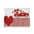 thumbnail image 1 of Sets de Table de la Saint-Valentin, Sets de Table à Carreaux Rouges 30x45cm pour Décoration de Table, Sets de Table Imperméables pour Décoration de Cuisine Intérieure, Dîner, 1 of 8