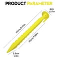 thumbnail image 3 of ZOURIH 4 Pcs 9 inch Plastic Tent Stakes Heavy Duty Beach Tent Pegs Canopy Stakes Accessories for Camping Outdoor Garden Decorations,Yellow, 3 of 7
