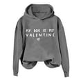 thumbnail image 3 of Women's Letter Print Hoodies Long Sleeved Hoodie With Pockets Womens Winter Hoodie Womens Hoodie Full Zip Womens Athletic Pullover Hoodies Womens Graphic Long Sleeve Womens Sweatshirt Tunic Hoodie, 3 of 3