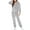 C Gray Jumpsuit for Women, variant on Women's Jumpsuit Leopard Print Britches Comfy Lounge Casual Pants Fashion Full Length Trousers Jumpsuit For Girls Home Clothes Loose Couple Khaki XXL