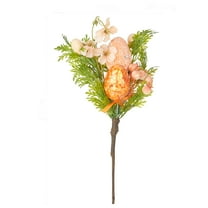 Twfbrm 6 Pcs Easter Eggs Floral Picks, 11" Artificial Flower Stems with Sparkling Eggs and Berries, Decorative Easter Egg Twig Branches Vase Filler Table Centerpiece Spring Decor for Party Wedding