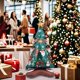 thumbnail image 2 of Nuevo globo de aluminio con forma de árbol de Navidad en miniatura de Papá Noel de 16 pulgadas con letras de Feliz Navidad, decoración para fiestas y festivales, 2 of 5