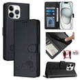 thumbnail image 2 of iPhone 13 PRO Case ,Cat PU Leather Crossbody Lanyard Strap RFID Magnetic Wallet Compatible with iPhone 13 PRO Cover, 2 of 5