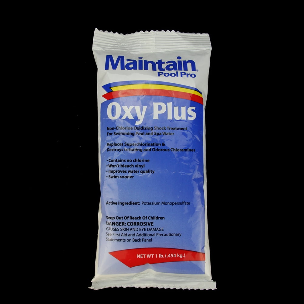 Oxy Plus Chlorine Free Oxidizing Shock Treatment 1lb Bag Walmart