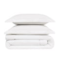 thumbnail image 5 of Brooklyn Loom Solid 100% Cotton Percale White 3-Piece King Comforter Set, Solid Casual themed, Adult Bedding, OEKO-TEX Certified, 5 of 9