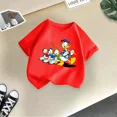 thumbnail image 3 of Marca Linda camiseta de algodón de verano para niños con el Pato Donald, linda y divertida camiseta de dibujos animados de Disney para niño y niña, ropa informal de moda para niños, 3 of 5
