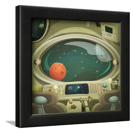Spaceship Interior Framed Print Wall Art By Benchart