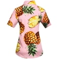 thumbnail image 2 of SSLR Womens Hawaiian Shirts Floral Blouses Short Sleeve Button Down Shirts, 2 of 8
