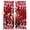 Red, variant on Black Mountains Blackout Curtains for Bedroom/Living Room, Pinch Pleated Black Out Curtains, Modern Aesthetic Cherry Blossoms Cranes Room Darkening Window Drapes with Hooks 2 Panels, 39"x70"