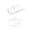thumbnail image 7 of 36Inch Bathroom Vanity with Single Sink, Modern Storage Cabinet with 4 Drawers and 2 Doors, Anti-Spill Hole, Freestanding Cabinet for Home, White, 7 of 7