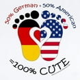 thumbnail image 2 of CafePress - German American Baby Body Suit - Baby Light Bodysuit, Size Newborn - 24 Months, 2 of 4