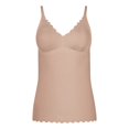 thumbnail image 1 of SKINY Top de tirantes para mujer – Sensation, top, escote en V, relleno, microfibra Beige M (Medium), 1 of 5