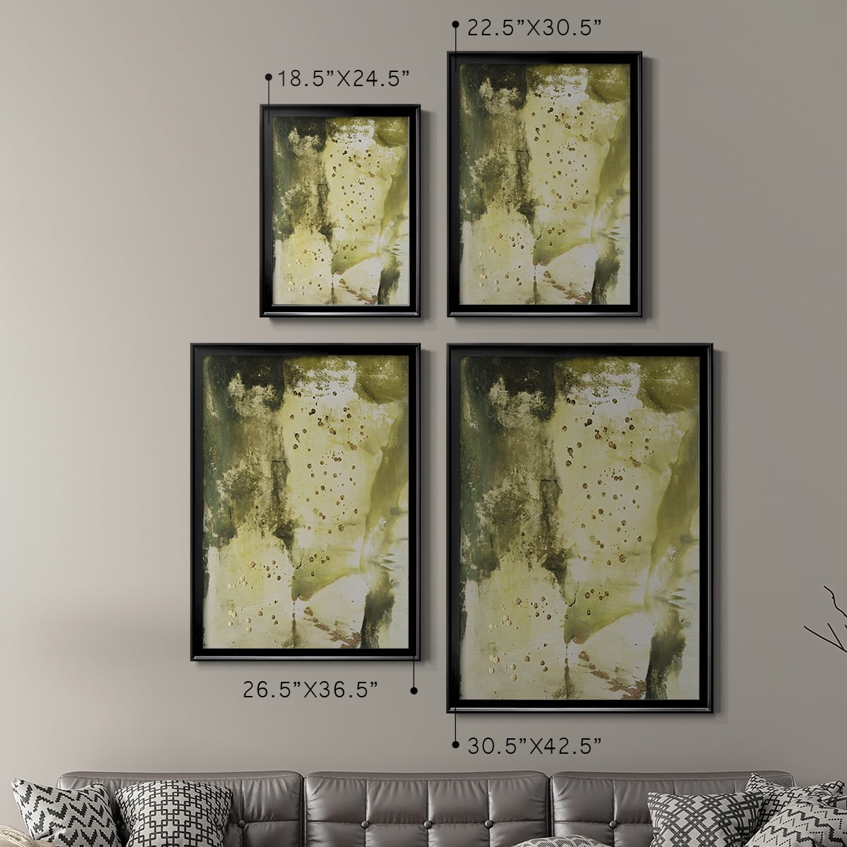 Canyon Diptych II Premium Framed Print, in Gold, Black, or Silver - Ready to Hang