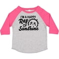 thumbnail image 3 of Inktastic Im a Happy Ray of Sunshine with Happy Sun Boys or Girls Toddler T-Shirt, 3 of 5