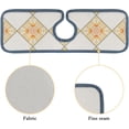 thumbnail image 7 of SKYSONIC Faucet Absorbent Mat 3 Pcs Colorful Kaleidoscopic Tiles Pattern Kitchen Faucet Splash Catcher Washable Counter Drying Pads Behind Faucet for Kitchen Bathroom, 7 of 7