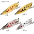 thumbnail image 3 of 3D Eye Paillette Single Hooks Spinner Fishing Lure Spoon Fishing Tackle Metal Bait Artificial Lure 10.5CM STYLE 7, 3 of 8