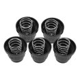 thumbnail image 1 of Minkissy 5Pcs Gas Stoves Control Knobs Replacement for Backyard Activities Black PP, 1 of 8