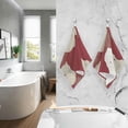 thumbnail image 5 of Coolnut Hand Towels White Red Rose Patterned 2 PCS, Cotton Bath Towel for Drying Face Hands Body Decorative Water Absorbent Lightweight Towels for Bathroom Ktichen Travel Gym, 16"x28", 5 of 6