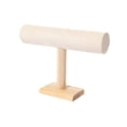 thumbnail image 3 of Barra en T de madera para joyería, soporte de exhibición para pulseras, soporte para brazaletes, accesorio de un solo nivel, escaparate de joyería de mesa para escaparate de tienda Estilo C Yinane exhibición del puesto de joyería, 3 of 8
