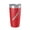 Red, variant on Lake McDonald Map Tumbler Travel Mug Insulated Laser Engraved Coffee Cup Glacier National Park Montana 20 oz Red
