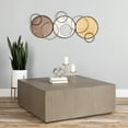 Stratton Home Decor Modern Knoxville Metal Multicolor Centerpiece Wall