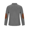 thumbnail image 3 of Fengyings Mens Shawl Collar Pullover Sweaters V Neck Button Down Cable Knit Sweater Tops, 3 of 7
