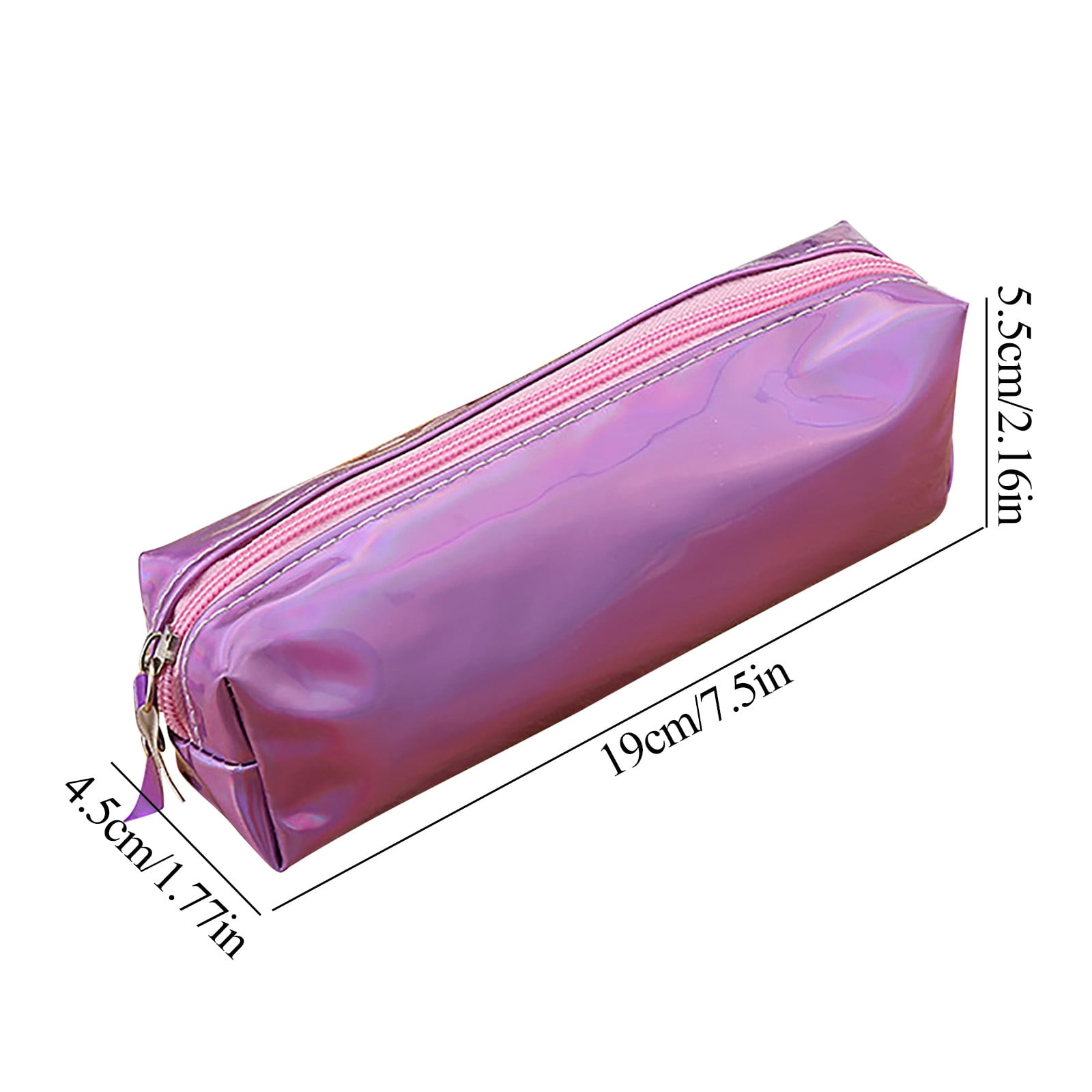 PVC Pen Pocket Pencil Pouch Pink Daisy/Pink Deer/Purple Sea Star