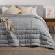 thumbnail image 1 of Edredon Acolchado Dreamlab, Hipoalergenico, Tamaño Matrimonial, Color Gris, 1 of 7