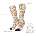 thumbnail image 5 of Picia Women Crew Soft Moisture-wicking Socks Mushroom Pattern Design Cotton Socks, One Size fit All, 5 of 9