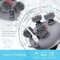 thumbnail image 5 of KAMUGO Electric Scalp Massager Rechargeable Head Massager Scalp Stress Relax with 8 Removable Massage Claws Cat Massager（Silver）, 5 of 9