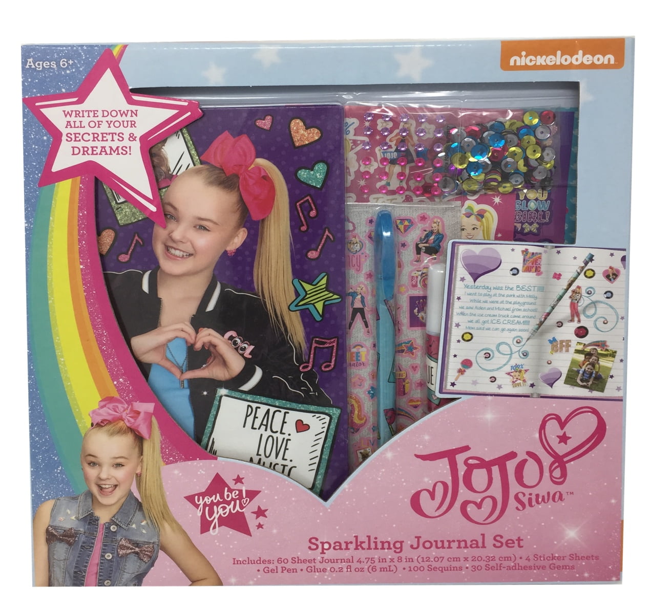 JoJo Siwa Sparkling Journal Set - Walmart.com