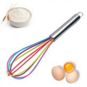 Dishwasher Safe Non Stick Whisk (Jeobest 1PC Silicone Whisk - Silicone Egg Beater Whisk - Egg Beater - 10 Inch Kitchen Premium Silicone Whisk with Heat Resistant Non-Stick Silicone Whisk Cook Universal Creative Egg Tool)