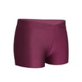 thumbnail image 3 of YEAHDOR Kids Girls Toddlers Ballet Dance Shorts Gymnastics Athletic Biker Cycling Shorts Burgundy 12-14, 3 of 6