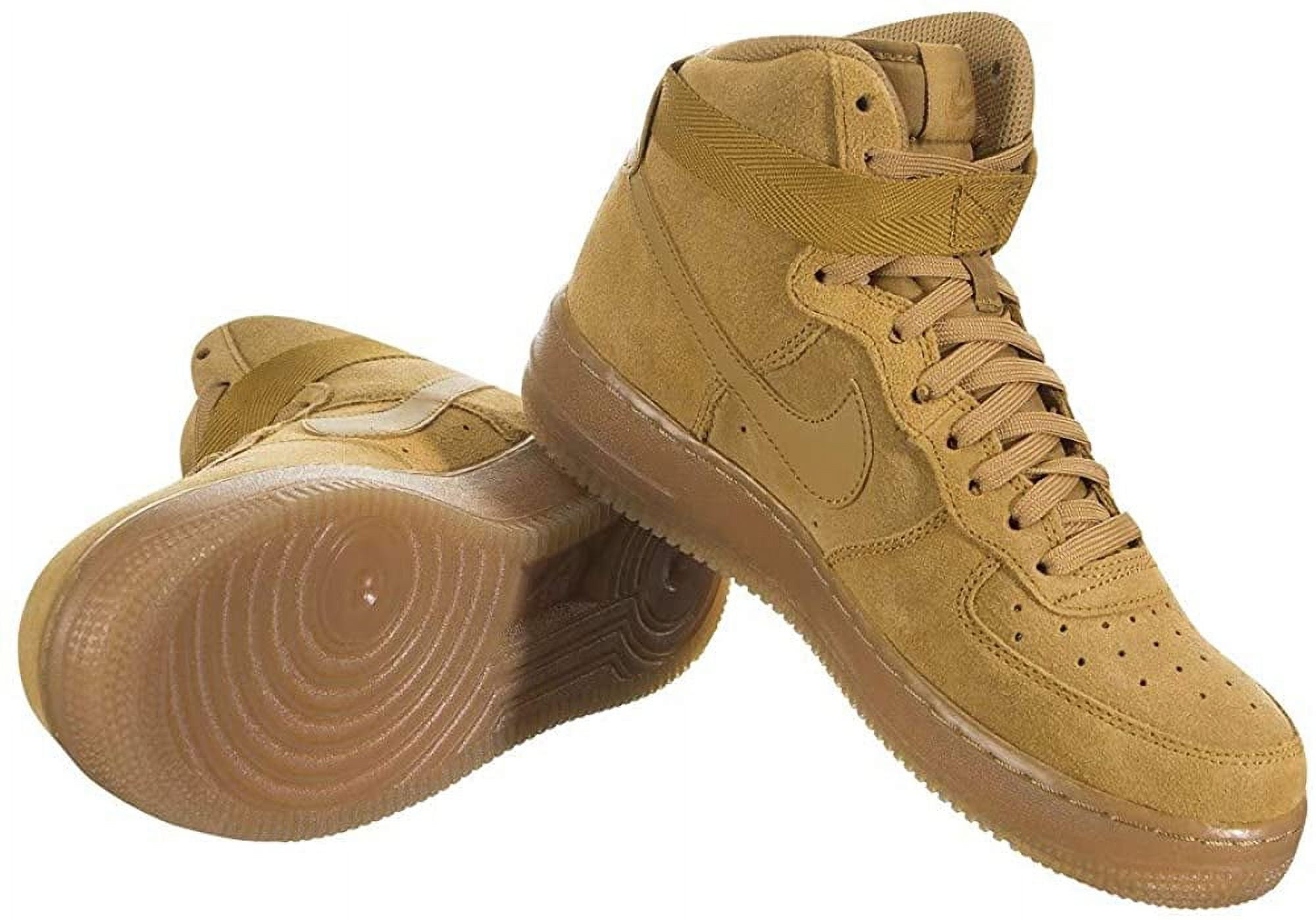 Nike Air Force 1 High LV8 Grade School Lifestyle Shoes Brown Wheat